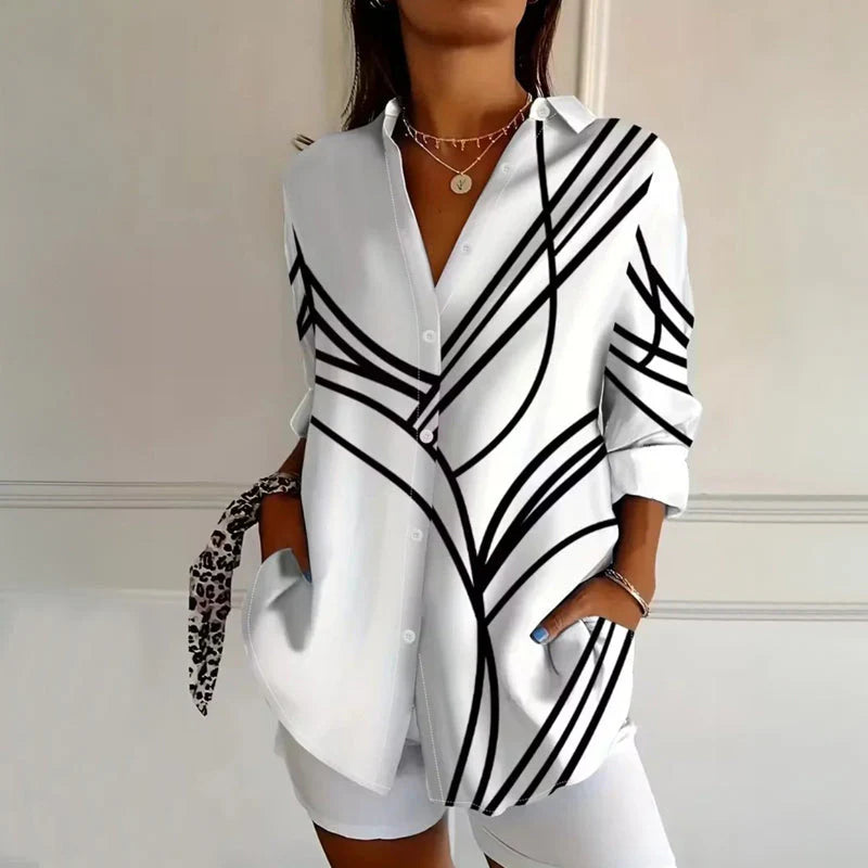 AMY™ - LONG SLEEVE CASUAL VINTAGE BLOUSE