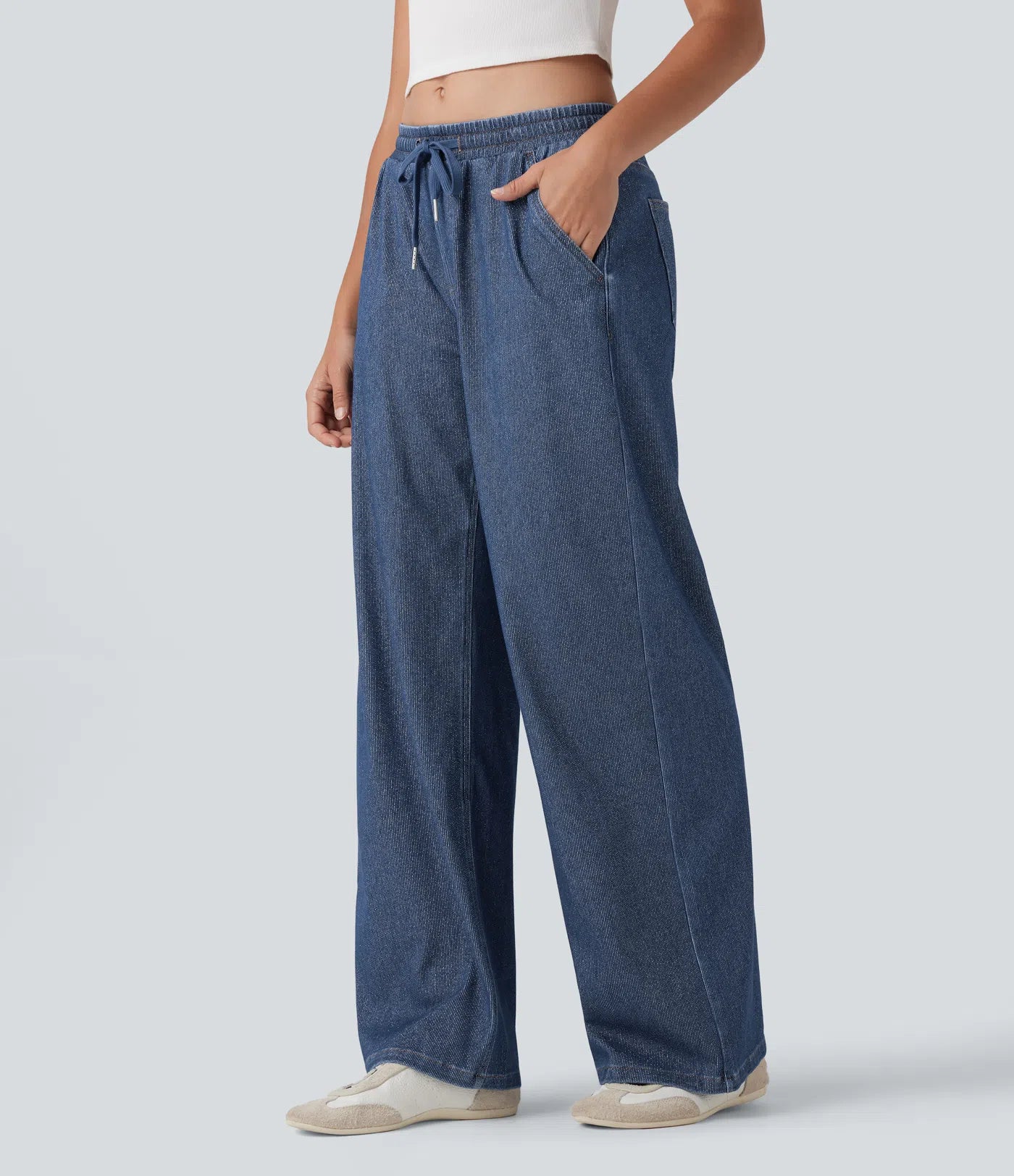 AMY™ - LOW RISE DRAWSTRING SWEATPANTS JEANS