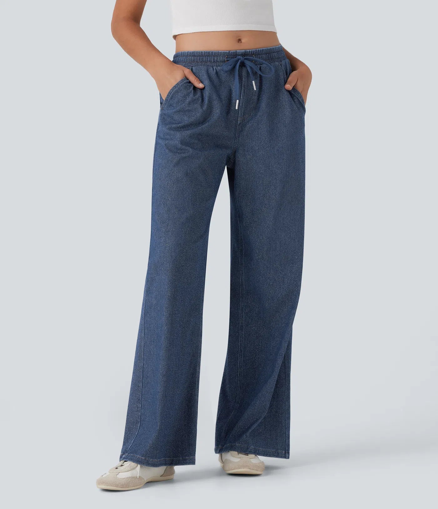 AMY™ - LOW RISE DRAWSTRING SWEATPANTS JEANS