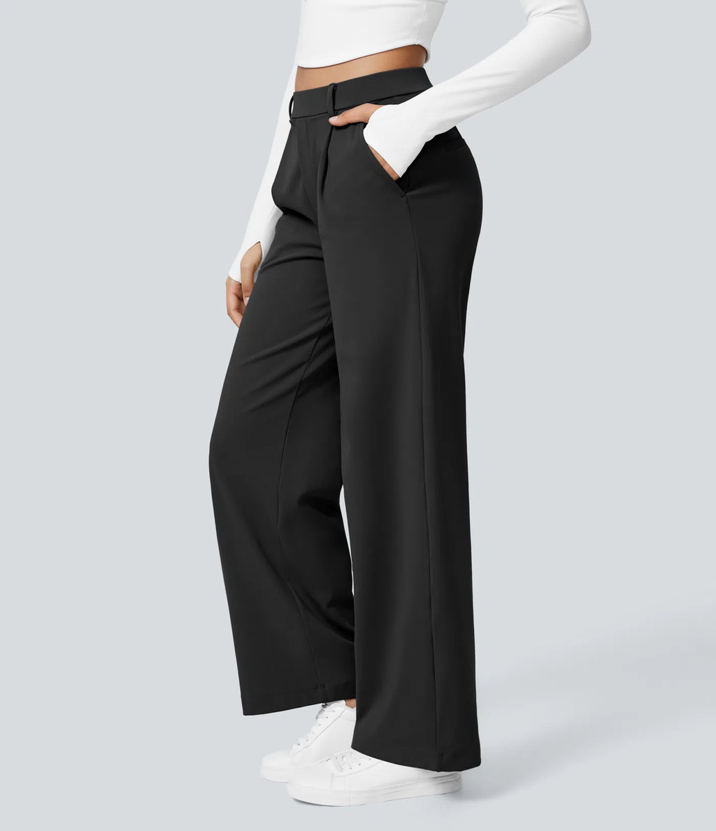 ALYSSA™ - HIGH WAISTED STRAIGHT LEG WORK PANTS