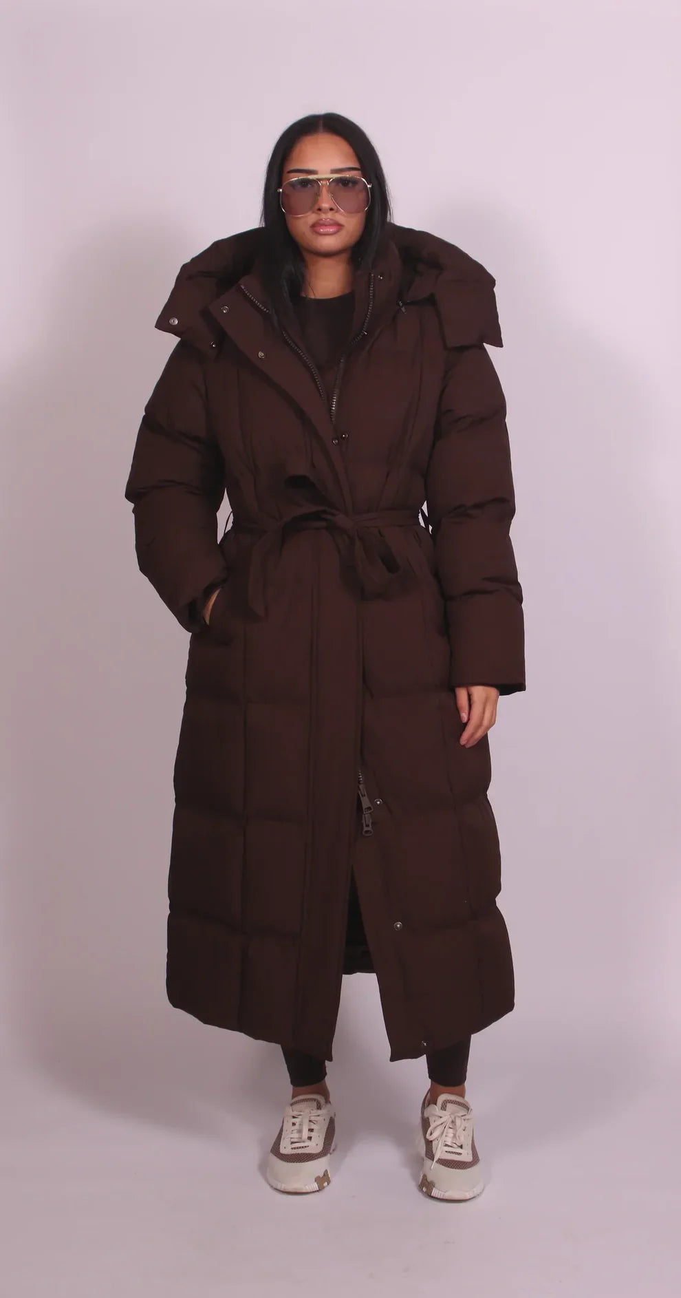 CARMEN™ - LONG BELTED PUFFER COAT